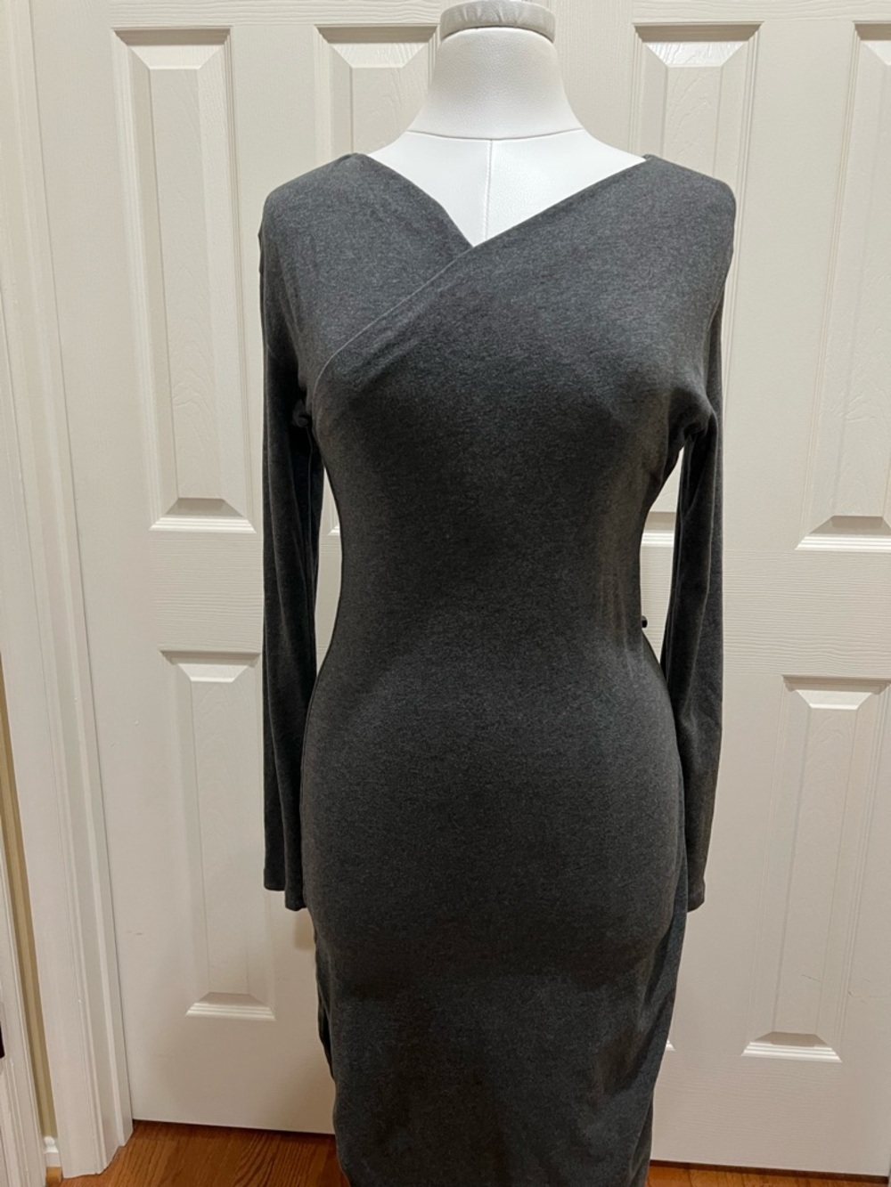 James Perse Wrap Top Fold Over Dress